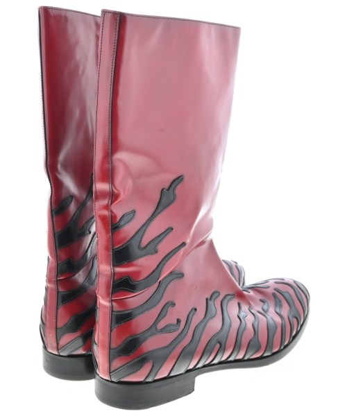 PRADA（プラダ）ブーツ 赤 サイズ:UK9(28cm位) メンズ/2200630215029