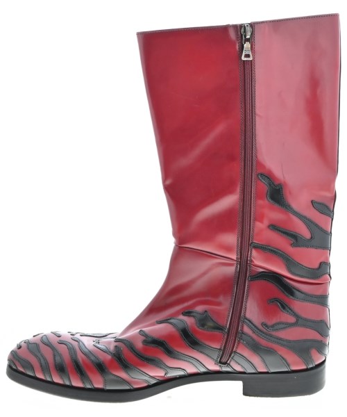 PRADA（プラダ）ブーツ 赤 サイズ:UK9(28cm位) メンズ/2200630215029