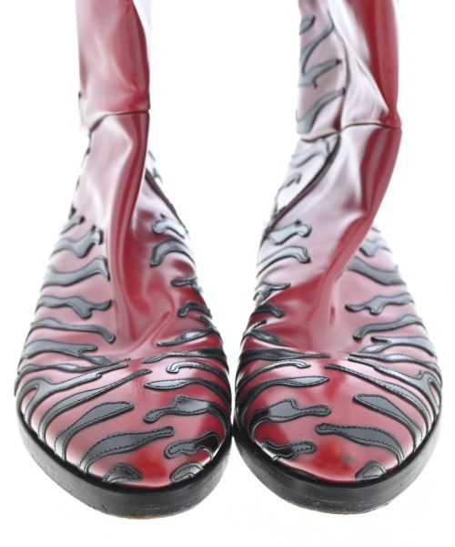 PRADA（プラダ）ブーツ 赤 サイズ:UK9(28cm位) メンズ/2200630215029