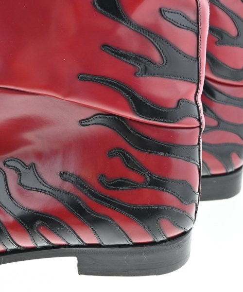 PRADA（プラダ）ブーツ 赤 サイズ:UK9(28cm位) メンズ/2200630215029