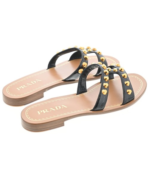 PRADA（プラダ）サンダル 黒 サイズ:EU37 1/2(24cm位) レディース/2200616954133
