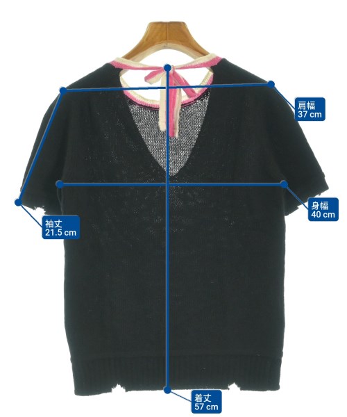 PRADA（プラダ）ニット・セーター 黒 サイズ:38(S位) レディース/2200631341031