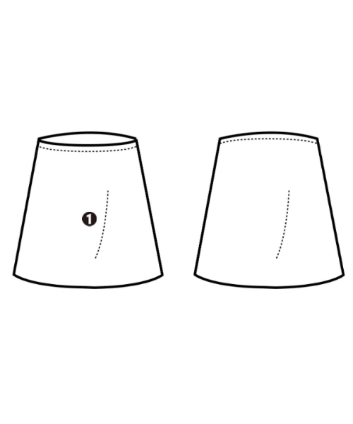 PRADA（プラダ）ひざ丈スカート 紺 サイズ:38(S位) レディース/2200631341079