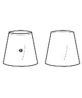 PRADA（プラダ）ひざ丈スカート 紺 サイズ:38(S位) レディース/2200631341079