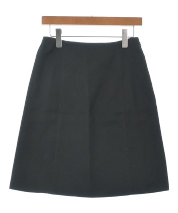 PRADA（プラダ）ひざ丈スカート 黒 サイズ:40(M位) レディース