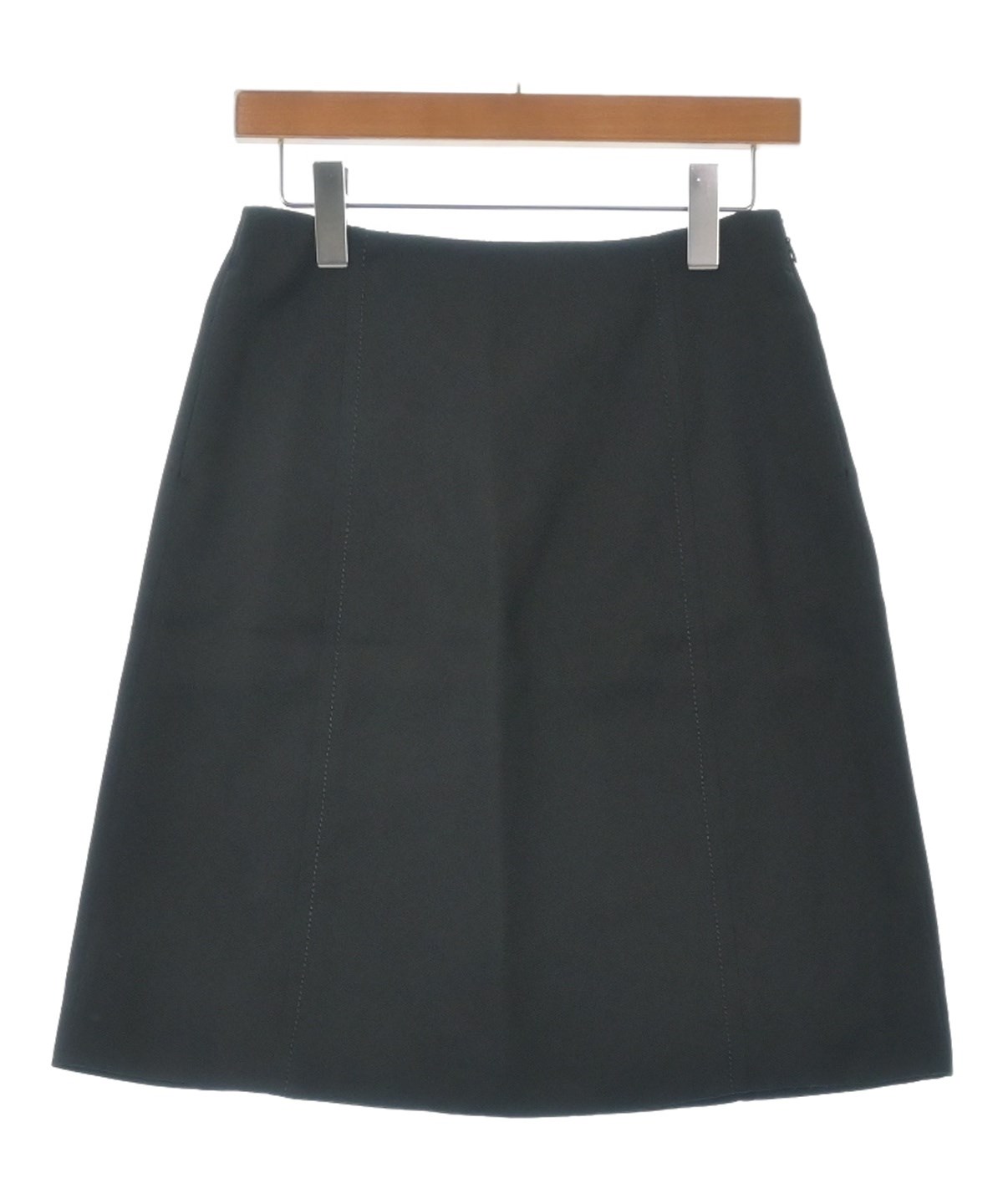 PRADA（プラダ）ひざ丈スカート 黒 サイズ:40(M位) レディース
