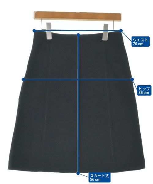 PRADA（プラダ）ひざ丈スカート 黒 サイズ:40(M位) レディース/2200631341116