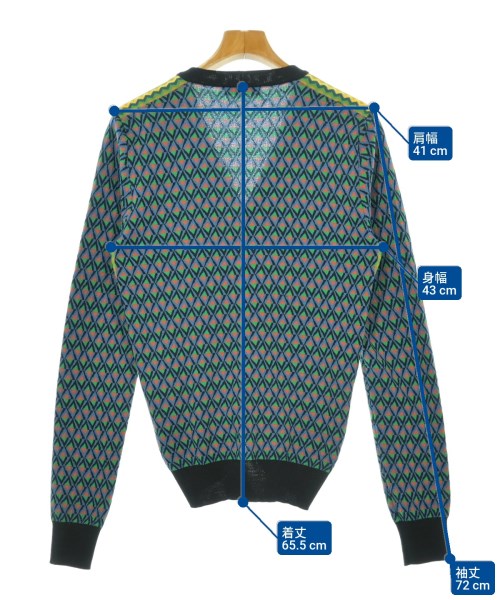 PRADA（プラダ）カーディガン 青 サイズ:48(L位) メンズ/2200631361022