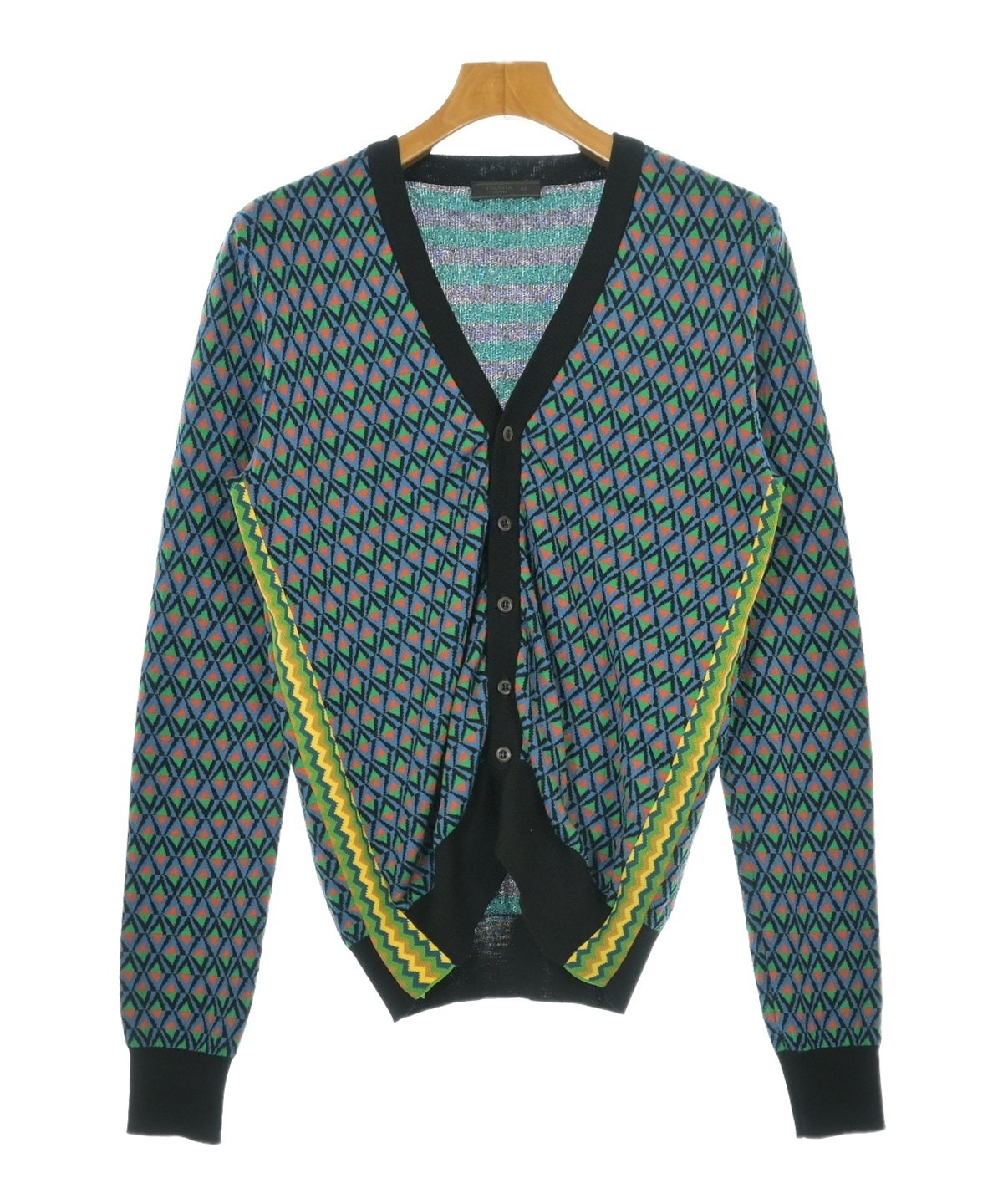 PRADA（プラダ）カーディガン 青 サイズ:48(L位) メンズ/2200631361022