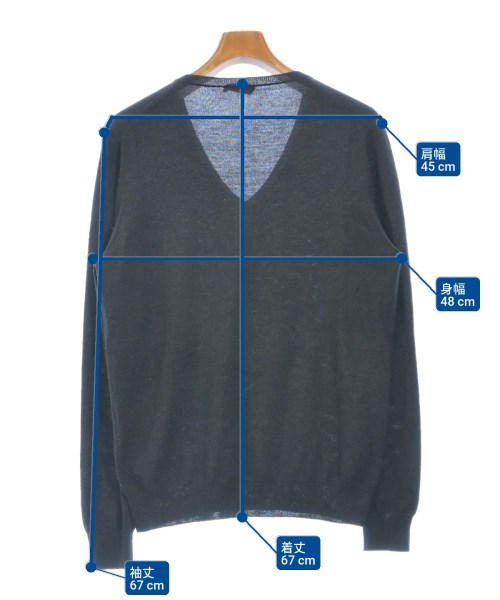 PRADA（プラダ）ニット・セーター グレー サイズ:50(XL位) メンズ/2200631634041