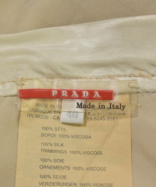 PRADA（プラダ）ひざ丈スカート ベージュ サイズ:40(M位) レディース/2200631878124