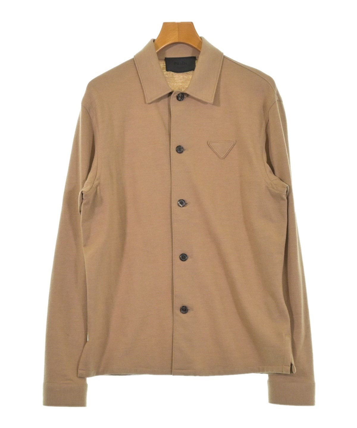 PRADA（プラダ）カジュアルシャツ ベージュ サイズ:S メンズ