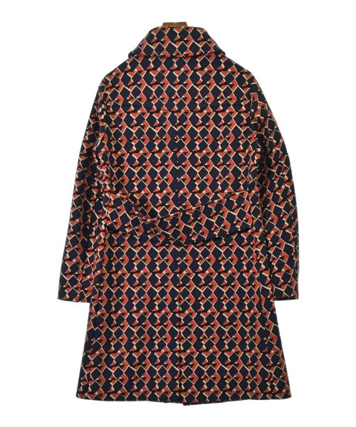 PRADA（プラダ）ステンカラーコート 紺 サイズ:48(L位) メンズ/2200632964017