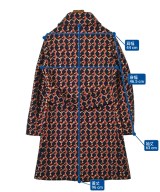 PRADA（プラダ）ステンカラーコート 紺 サイズ:48(L位) メンズ/2200632964017