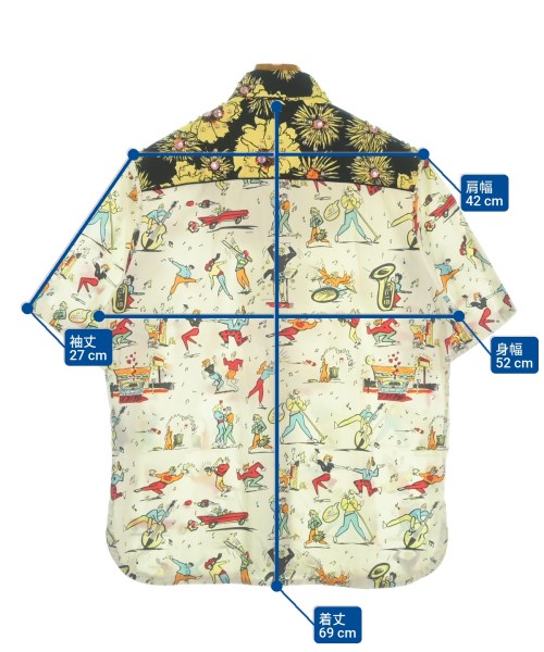 PRADA（プラダ）カジュアルシャツ 白 サイズ:15 1/2(M位) メンズ/2200632964024