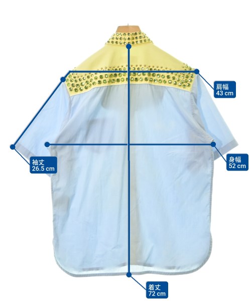 PRADA（プラダ）カジュアルシャツ 青 サイズ:39(M位) メンズ/2200632964031