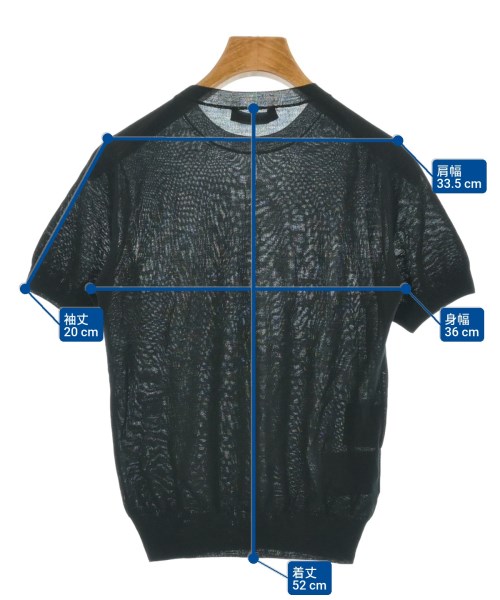 PRADA（プラダ）ニット・セーター 黒 サイズ:36(XS位) レディース/2200633079406