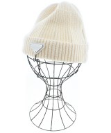 PRADA（プラダ）ニットキャップ・ビーニー 白 サイズ:L メンズ/2200633079475