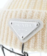 PRADA（プラダ）ニットキャップ・ビーニー 白 サイズ:L メンズ/2200633079475