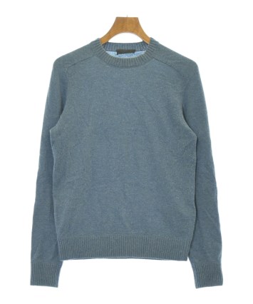 PRADA（プラダ）ニット・セーター 青 サイズ:46(M位) メンズ