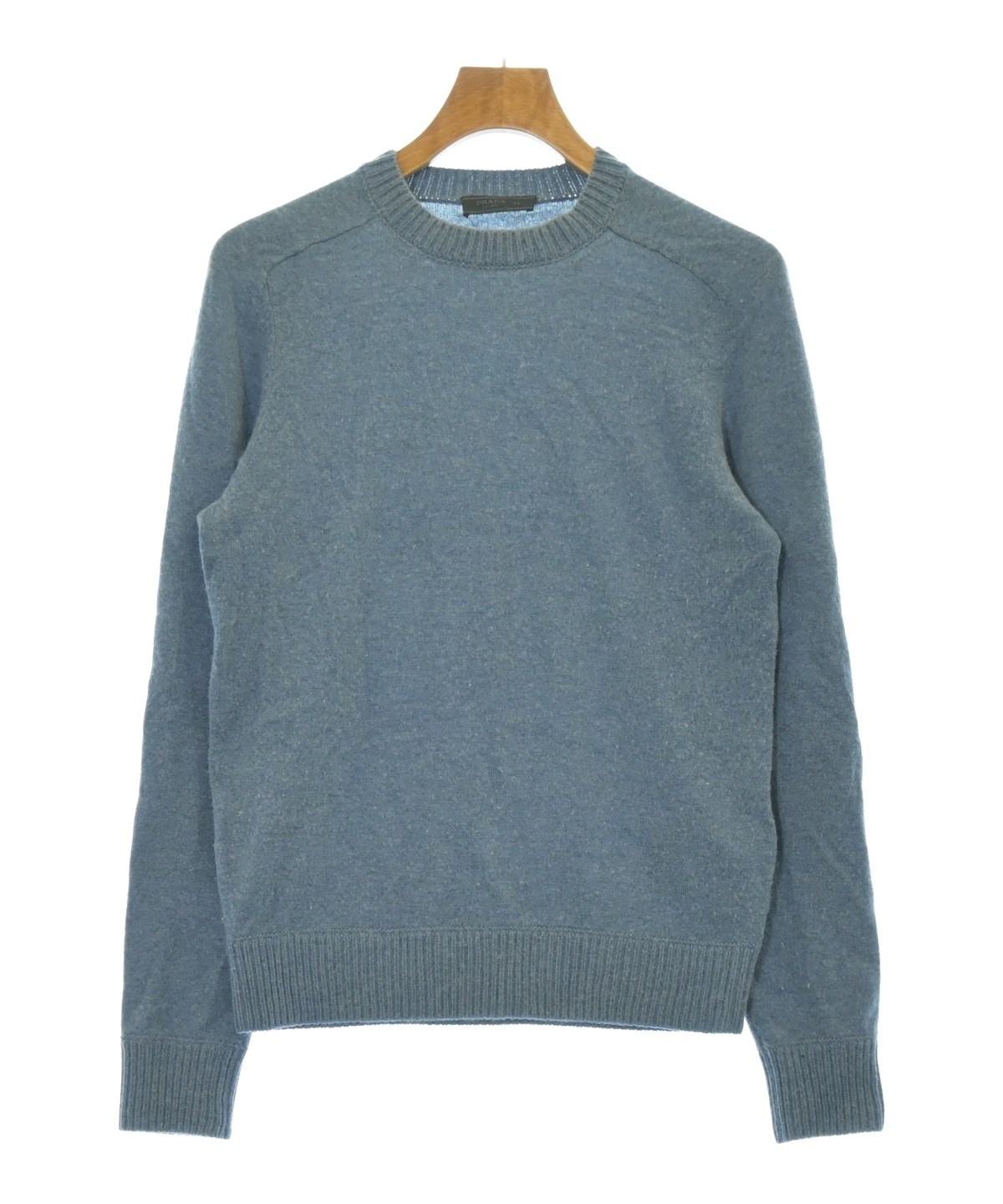 PRADA（プラダ）ニット・セーター 青 サイズ:46(M位) メンズ
