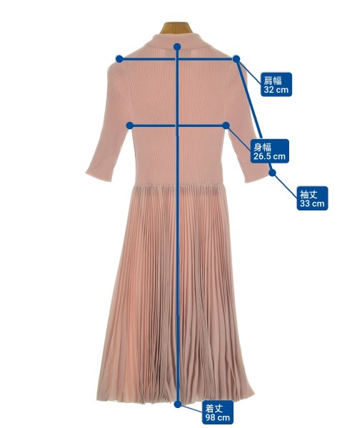 PRADA（プラダ）ワンピース ピンク サイズ:36(XS位) レディース/2200634130113