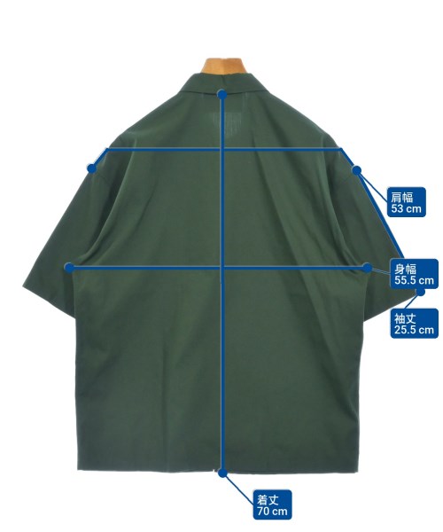 PRADA（プラダ）カジュアルシャツ 緑 サイズ:XS メンズ/2200634161025