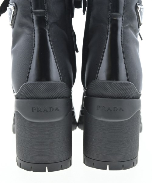 PRADA（プラダ）ブーツ 黒 サイズ:EU35 1/2(22cm位) レディース/2200602720179