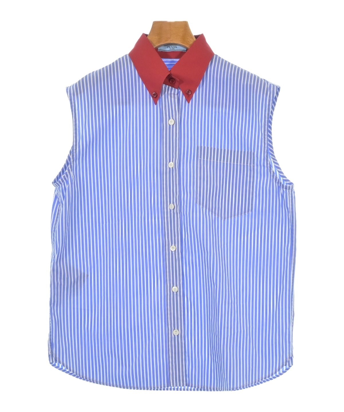 PRADA（プラダ）カジュアルシャツ 青 サイズ:40(M位) レディース