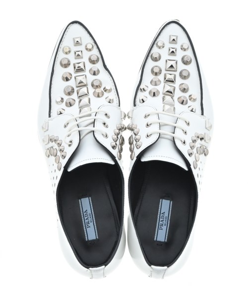 PRADA（プラダ）ビジネス・ドレスシューズ 白 サイズ:EU39(25.5cm位) レディース/2200553133349
