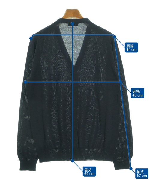 PRADA（プラダ）カーディガン 紺 サイズ:50(XL位) メンズ/2200610361036