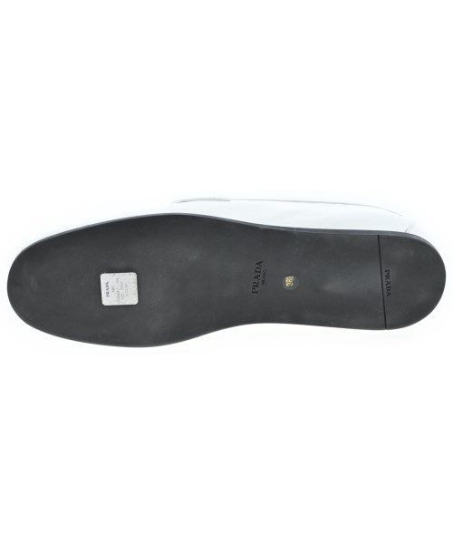 PRADA（プラダ）ドレスシューズ/ローファー 白 サイズ:EU38 1/2(25cm位) レディース/2200611672018