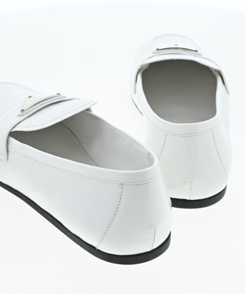 PRADA（プラダ）ドレスシューズ/ローファー 白 サイズ:EU38 1/2(25cm位) レディース/2200611672018