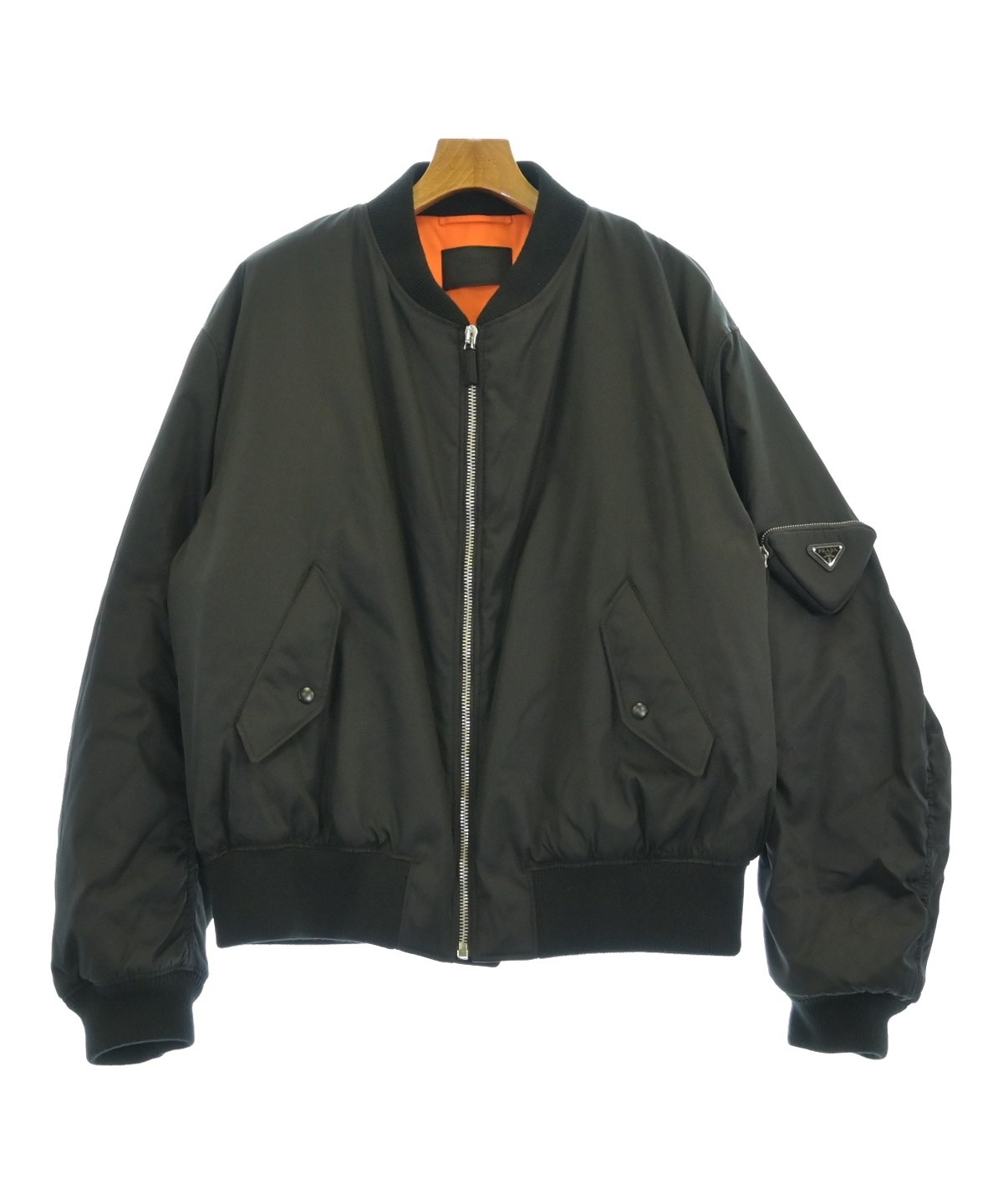 PRADA（プラダ）ダウンジャケット/ダウンベスト 黒 サイズ:XL メンズ