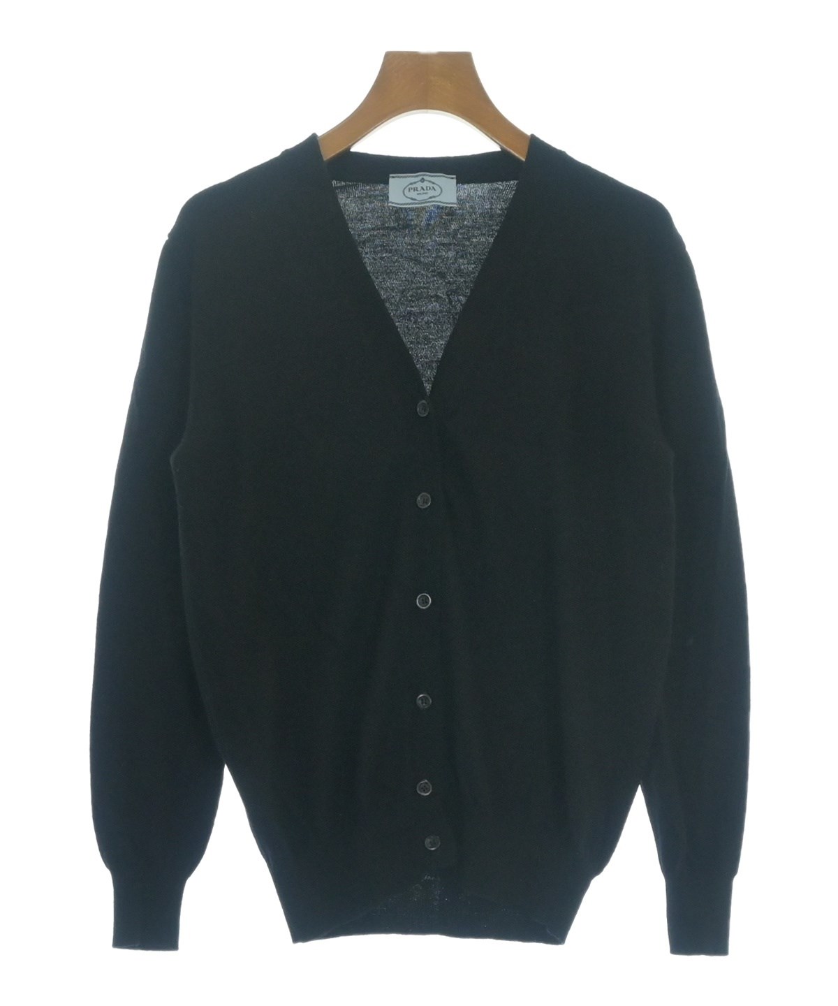 PRADA（プラダ）カーディガン 黒 サイズ:40(M位) レディース