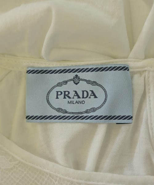 PRADA（プラダ）Tシャツ・カットソー 白 サイズ:M レディース/2200612050174
