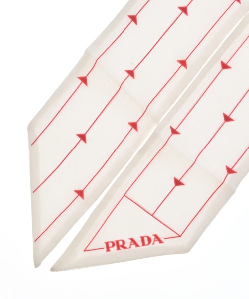 PRADA（プラダ）バンダナ・スカーフ 白 サイズ:- レディース/2200612320017