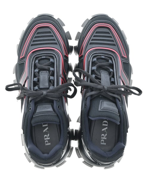 PRADA（プラダ）スニーカー 黒 サイズ:UK8(26.5cm位) メンズ/2200612357112