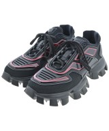 PRADA（プラダ）スニーカー 黒 サイズ:UK8(26.5cm位) メンズ/2200612357112