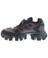 PRADA（プラダ）スニーカー 黒 サイズ:UK8(26.5cm位) メンズ/2200612357112