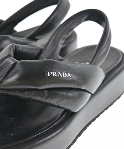 PRADA（プラダ）サンダル 黒 サイズ:-(23.5cm位) レディース/2200612357181