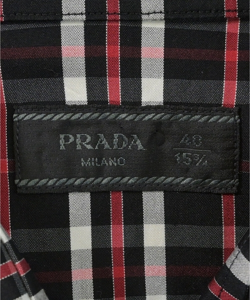 PRADA（プラダ）カジュアルシャツ 黒 サイズ:40(L位) メンズ/2200612911017