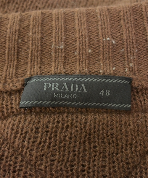PRADA（プラダ）カーディガン 茶 サイズ:48(L位) メンズ/2200612963023