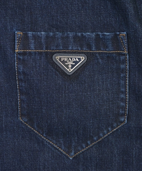 PRADA（プラダ）カジュアルシャツ 紺 サイズ:XL メンズ/2200613229036