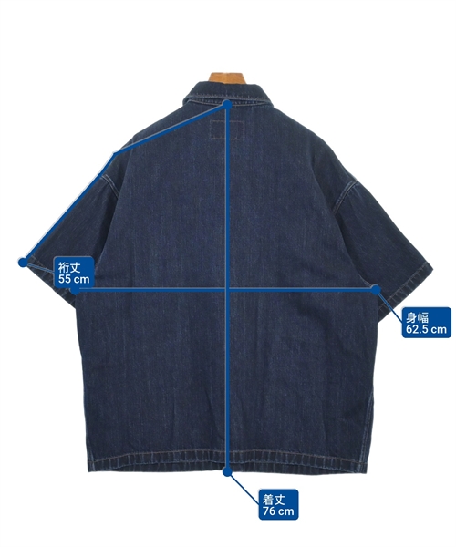 PRADA（プラダ）カジュアルシャツ 紺 サイズ:XL メンズ/2200613229036