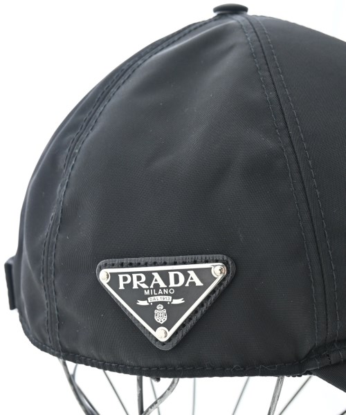 PRADA（プラダ）キャップ 黒 サイズ:L メンズ/2200613411127