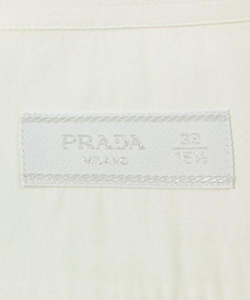 PRADA（プラダ）ドレスシャツ 白 サイズ:39(M位) メンズ/2200612689039