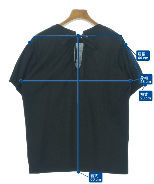PRADA（プラダ）Tシャツ・カットソー 黒 サイズ:L レディース/2200613725033
