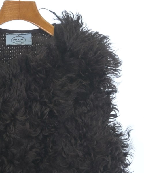 PRADA（プラダ）ベスト 茶 サイズ:40(M位) レディース/2200613161015
