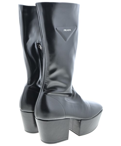 PRADA（プラダ）ブーツ 黒 サイズ:EU38(24.5cm位) レディース/2200613161039